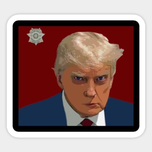 trump mugshot Sticker